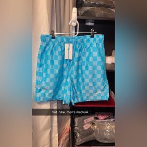 Nike Aqua Checkered Men's Shorts